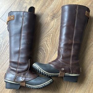 Sorel Brown and Gray Winter Boots